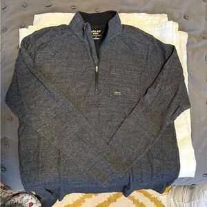 Ariat Men's Charcoal Zip-Up Sweater
